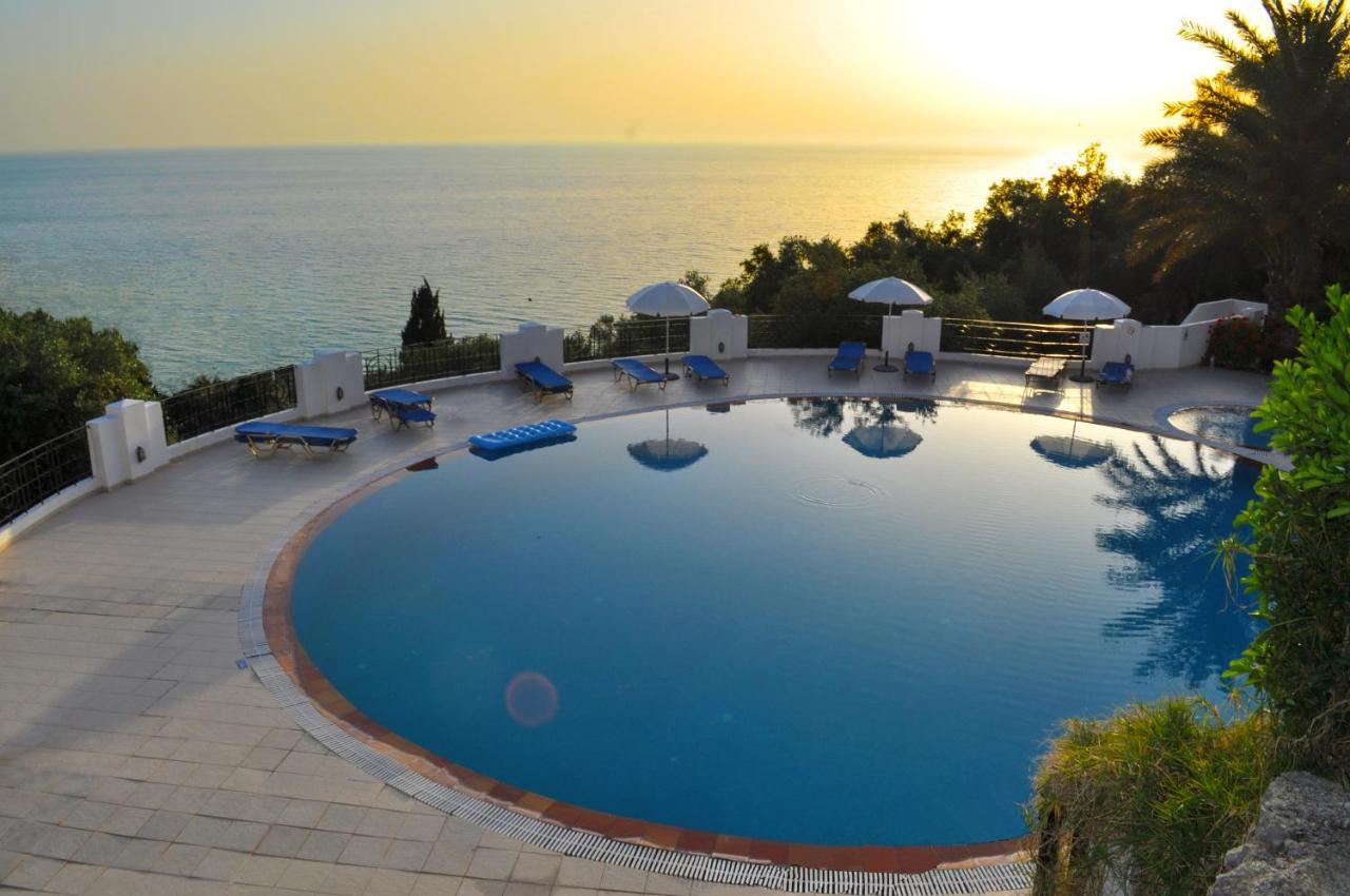 Holiday Apartments Maria With Pool And Panorama View - Agios Gordios Beach Экстерьер фото