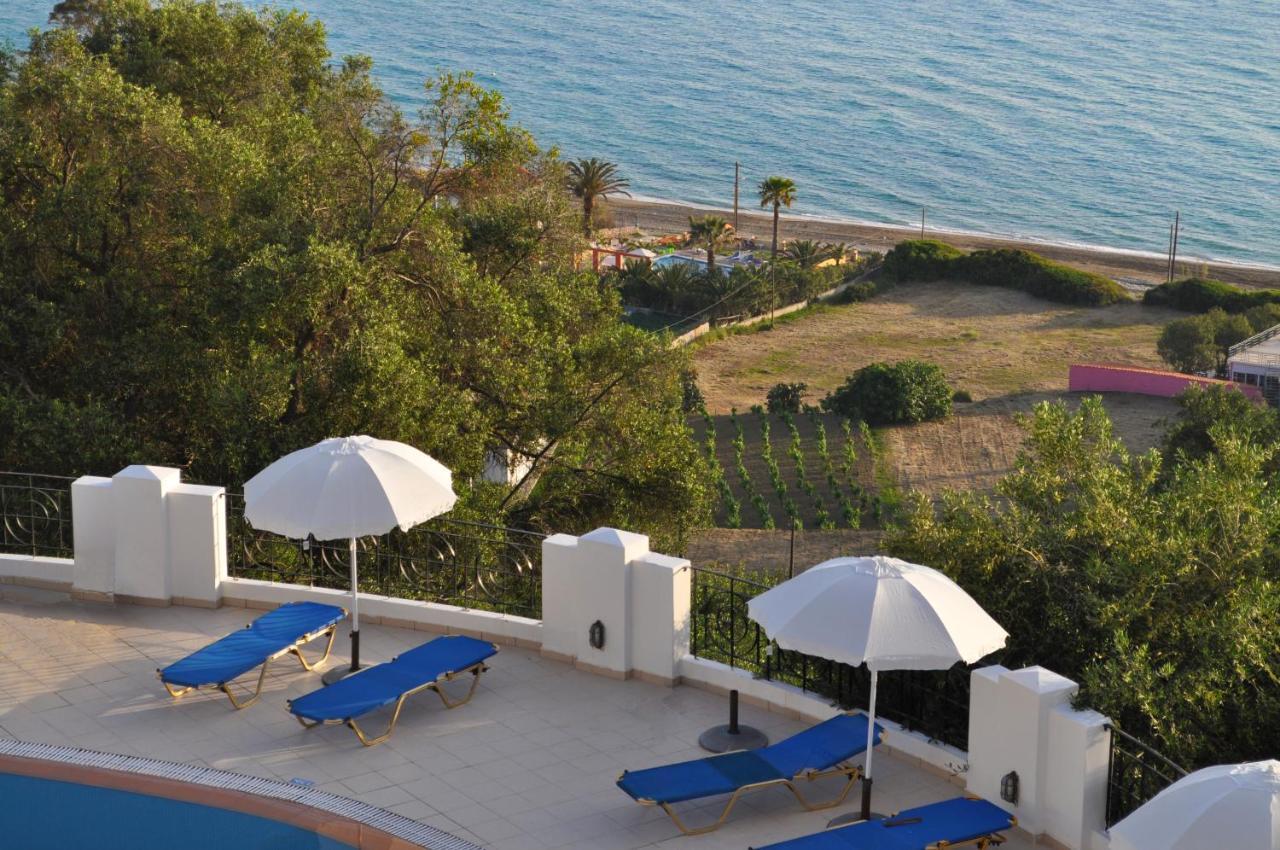 Holiday Apartments Maria With Pool And Panorama View - Agios Gordios Beach Экстерьер фото