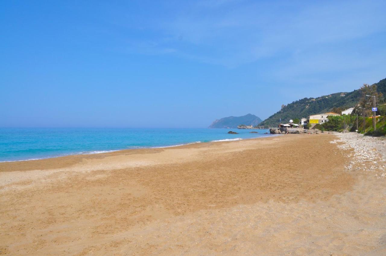 Holiday Apartments Maria With Pool And Panorama View - Agios Gordios Beach Экстерьер фото