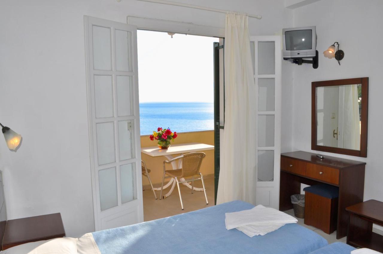 Holiday Apartments Maria With Pool And Panorama View - Agios Gordios Beach Экстерьер фото