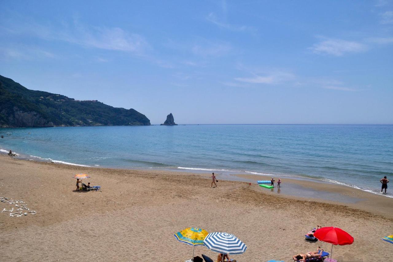 Holiday Apartments Maria With Pool And Panorama View - Agios Gordios Beach Экстерьер фото